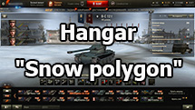 Hangar "Snow polygon" for World of Tanks 1.24.1.0
