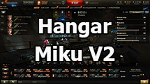 Stylish anime hangar "Miku V2" for World of Tanks 1.24.1.0