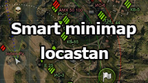 Mod "Smart minimap locastan" for World of Tanks 1.24.1.0