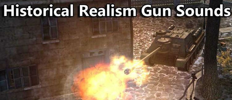 Sound mod "Realism gun shots" for World of Tanks 1.24.1.0