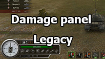 Damage panel "Legacy" for World of Tanks 1.24.1.0