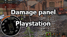 Playstation damage panel for World of Tanks 1.24.1.0