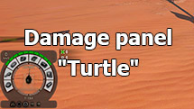 Damage panel "Turtle" for World of Tanks 1.24.1.0