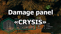 Damage panel "CRYSIS" for World of Tanks 1.24.1.0
