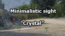 Minimalistic sight “Crystal” for World of Tanks 1.24.1.0