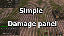 Simple minimalistic damage panel for WOT 1.24.1.0
