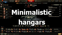 Package of minimalistic hangars for World of Tanks 1.21.0.0