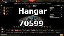 Dark hangar "70599" for World of Tanks 1.21.0.0