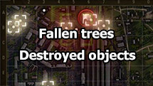 Mod "Fallen trees and destroyed objects" for World of Tanks 1.20.0.1
