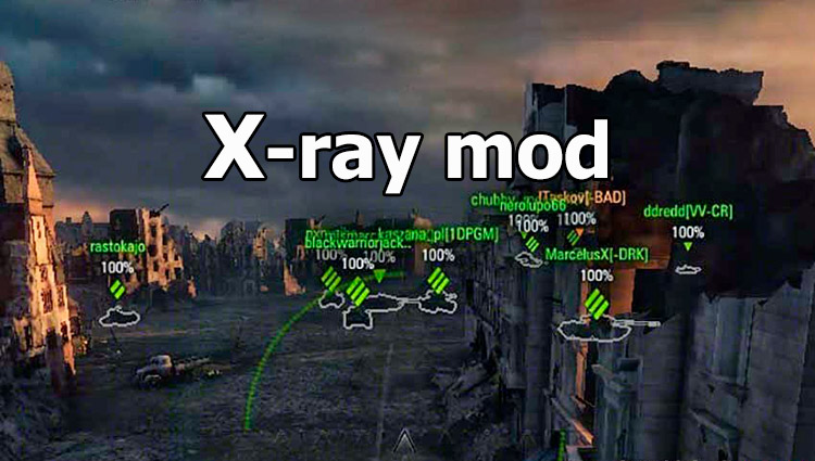 X-Ray mod for World of Tanks 1.28.0.0