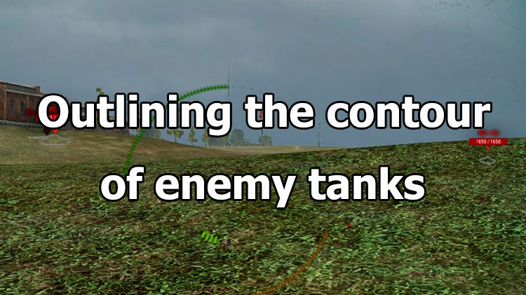 Outlining the contour of enemy tanks for World of Tanks 1.23.0.0
