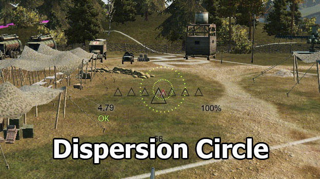 Mod "Dispersion Circle" for World of Tanks 1.17.0.1