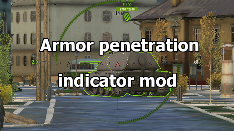 Armor penetration indicator mod for World of Tanks 1.18.0.3