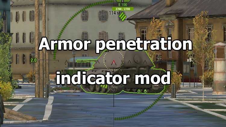 Armor penetration indicator mod for World of Tanks 1.25.1.0