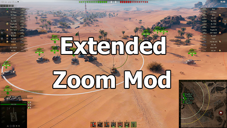 Extended Zoom Mod for World of Tanks 1.24.0.1