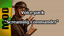 Voice pack "Screaming Commander" for World of Tanks 1.28.0.0