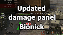 Updated damage panel "Bionick" for WOT 1.27.1.0