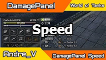 Damage panel "Speed" for World of Tanks 1.28.0.0