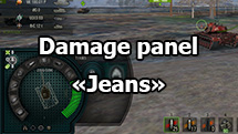 Damage panel Bionick “Jeans” for World of Tanks 1.27.0.1