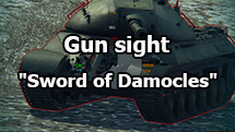 Gun sight "Sword of Damocles" for World of Tanks 1.28.0.0