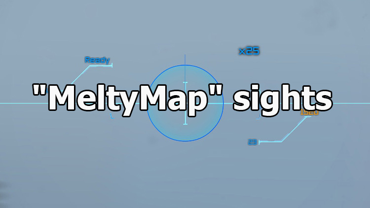 Beautiful "MeltyMap" sights for World of Tanks 1.23.1.0