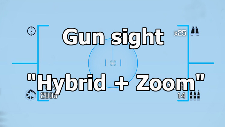 Gun sight "Hybrid + Zoom" for WOT 1.23.0.0