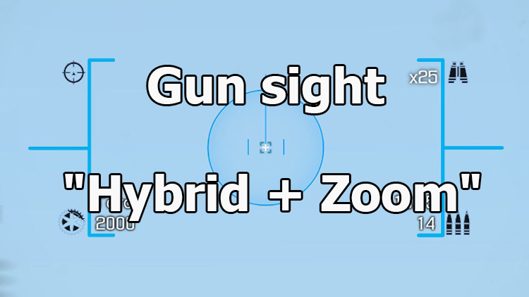 Gun sight "Hybrid + Zoom" for WOT 1.25.1.0