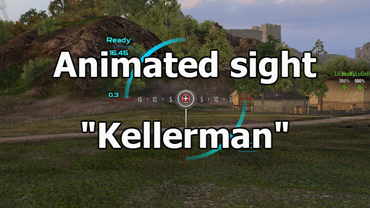 Animated sight "Kellerman" for World of Tanks 1.23.1.0