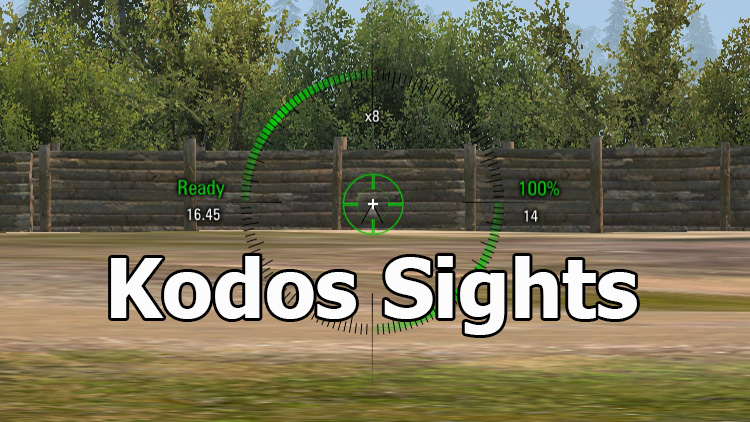 Package of sights from "Kodos" for World of Tanks 1.15.0.2