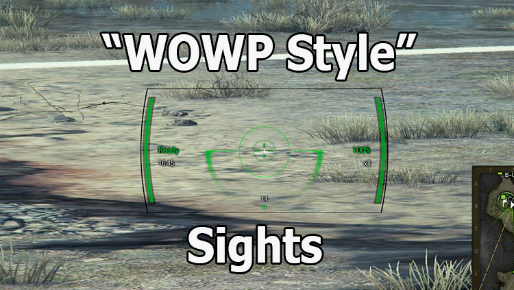 "WOWP style" air sight for World of Tanks 1.25.1.0