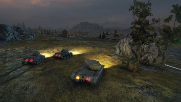 Mod "Turn on headlights" for World of Tanks