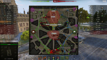 Mod "Tactical minimap in battle" for World of Tanks