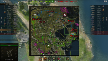 Mod "Tactical minimap in battle" for World of Tanks