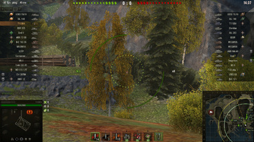 Disabled fadeout in the Sniper mode for World of Tanks