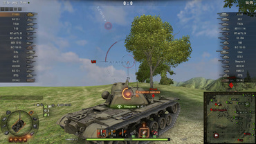 Mod damage panel "zayaz" for World of Tanks