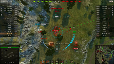 Informative sight "Animated-6" for World of Tanks