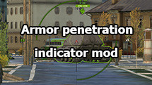 Armor penetration indicator mod for World of Tanks 1.27.0.1