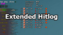 Extended Hitlog in battle for World of Tanks 1.28.1.0 [without XVM]