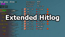 Extended Hitlog in battle for World of Tanks 1.25.1.0 [without XVM]